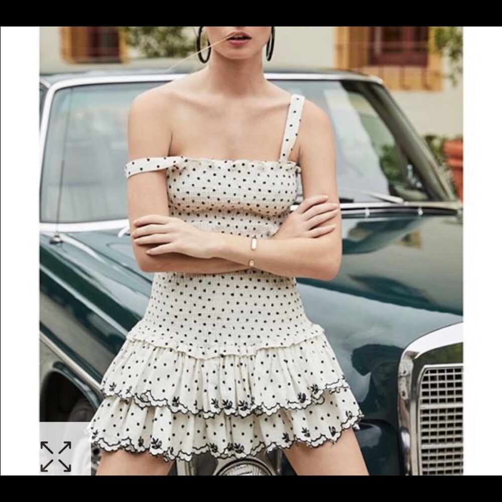 WAYF herbie embroidered dress small